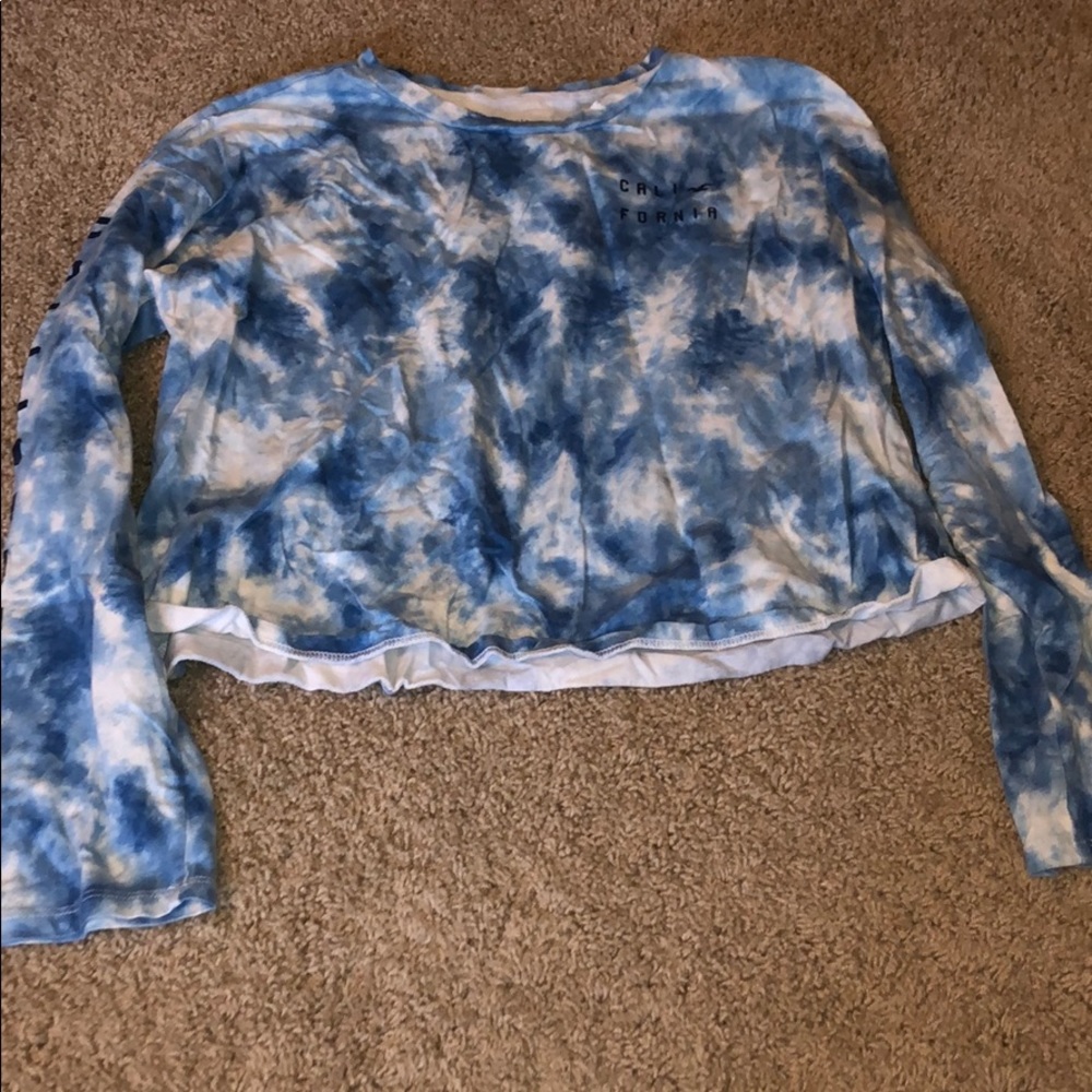 Hollister long sleeve crop top
